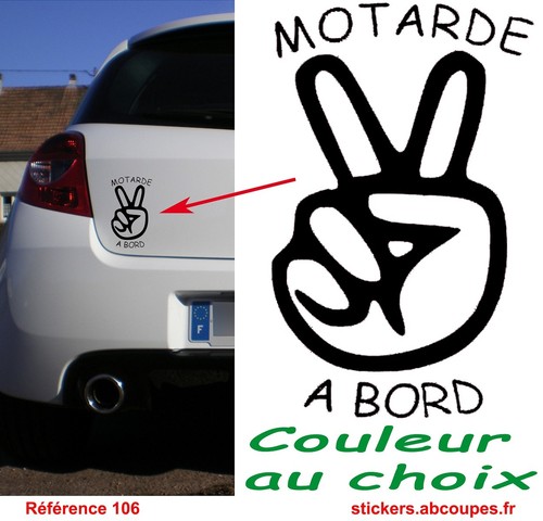 Sticker motarde bord - motarde,