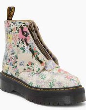 New Doc Martens Dr. Martens 1460 Floral Mashup Parchment Sinclair Boots US 6