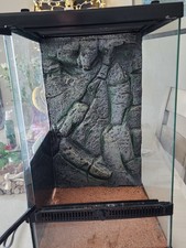 reptile terrarium tank with heating pad and scooper