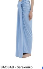 baobab sarakiniko Giselle Light Blue  draped dress /skirt Size Large $300