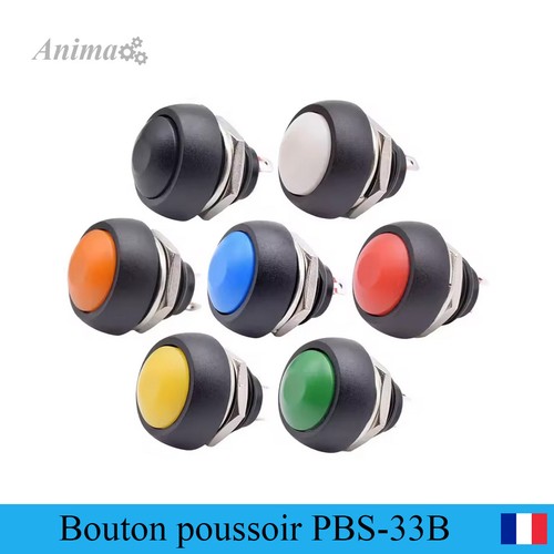 Bouton poussoir 12mm - poussoir,