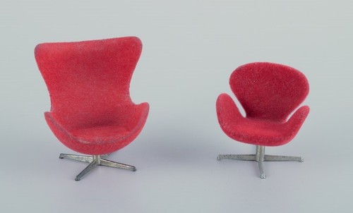 Miniatures des chaises swan - des, "swan"