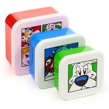 Set de 3 Boîtes à déjeuner Lunch Box Astérix et Obélix (Portraits)