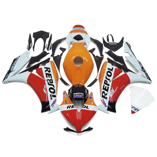 Injection orange red white - injection,