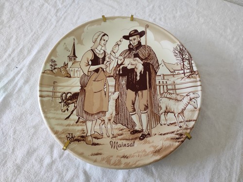 Ancienne assiette décorative - ancienne,