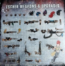 NECROMUNDA ESCHER WEAPONS AND UPGRADES BITS