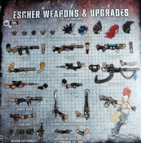 Necromunda escher weapons and - necromunda,