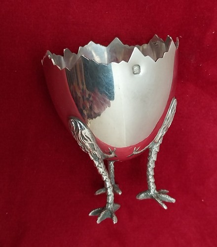 Coquetier argent 950 - ,