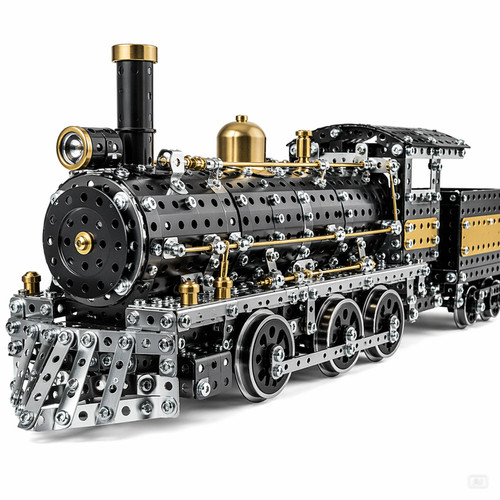 Train locomotive moc briques - train,