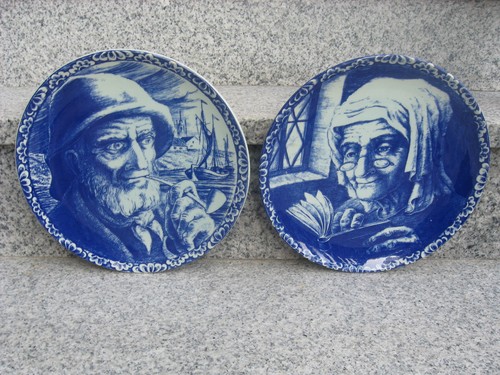 Assiettes murales faïence - assiettes,