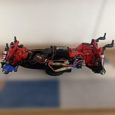 Tamiya TA02 RC Chassis with Manta Ray Ball Diff Aluminum Dampers Wide Arms