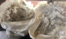 8 oz RAW Angora Goat MOHAIR Fiber FELTING, SPINNING, Weaving, Santa & Doll Craft