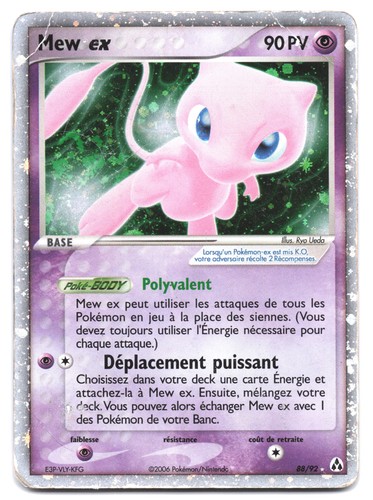 Carte pokémon mew 92 - mew, ex