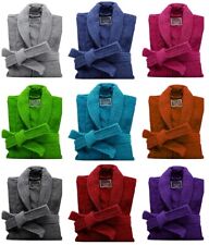 Mens & Ladies Luxury Bathrobe Egyptian Cotton Terry Toweling Dressing Gown Shawl