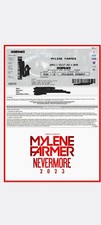 Place de concert Nevermore Mylène Farmer 28 septembre Fosse