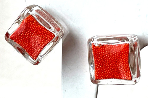 Boucle oreille pylones verre - d'oreille,