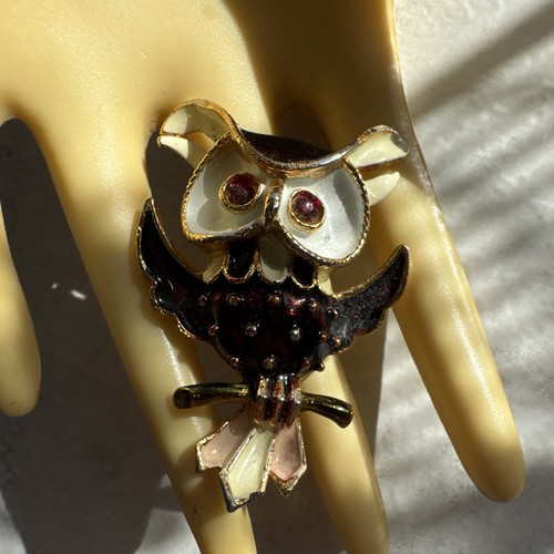 Broche vintage chouette hibou - vintage, chouette/hibou