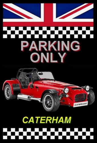 Plaque parking only caterham - plaque, "