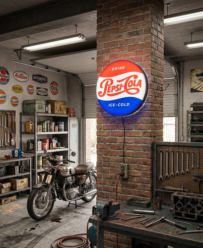 Enseigne pepsi cola vintage - enseigne,