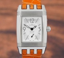 Jaeger-LeCoultre Reverso Gran Sport 296.8.74 Silver/Black Dial 25mm Womens Watch