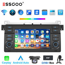 DAB+ Autoradio Pour BMW E46 3er 318 320 M3 MG ZT Carplay Android 12 GPS RDS WIFI