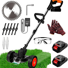 Débroussailleuse Électrique Avec Roues Et Deux Batteries Rechargeables 48V Lames