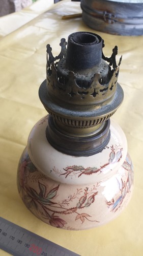 Ancienne lampe pétrole - lampe, à