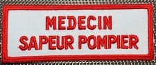 ECUSSON PATCH MEDECIN SAPEUR