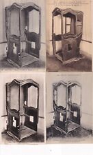 Lot of 4 old postcards cards AJACCIO CORSE NAPOLEON chair carriers