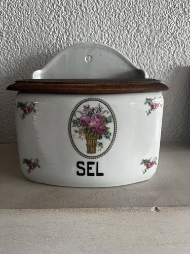 Ancienne boîte sel murale - boîte,
