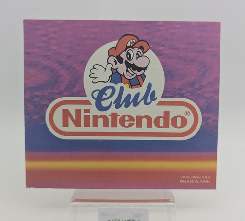 Carte club nintendo - nintendo, italienne