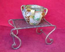 TABOURET REPOSE PIED FER FORGE