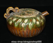 5" Vieux Chinois Tang Sancai Céramique Palais Fleur Petit Pot À Vin Bouilloire