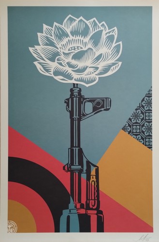 Lotus offset lithograph - ak-47,