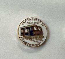 PIN'S SNCF TRAIN BAPTEME DE LA Z2 SELF-PROPELLED 05/10/91 AMBERIEU-EN-BUGEY 01 AIN