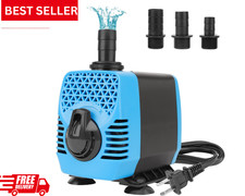 800GPH Aquarium Water Pumps (3000L/H, 40W) Fountain Pump Pond Pump Submersible W