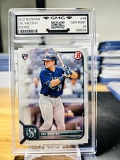 2022 Bowman Cal Raleigh Rookie #49 GMG Graded 10 Gem Mint ? RC