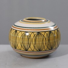 Arnold Zahner Rheinfelden Switzerland 1950s Ball Vase Geometric Decor