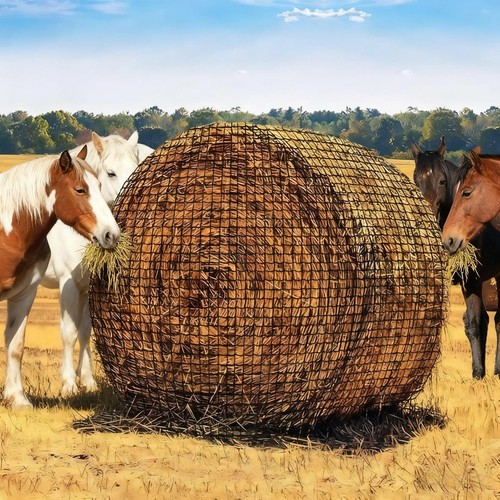 6x6ft round bale hay net - round, for