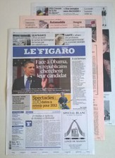 LE FIGARO N°20 970 du 03/01/2012 - USA:1er causus républicain /Prothèses mammair