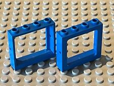 2 x windows LEGO TRAIN blue window 4033 / 7710 6951 6971 6927 6986 6694 6349