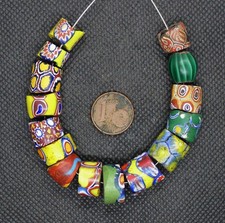 Perles MILLEFIORI Verre Murano