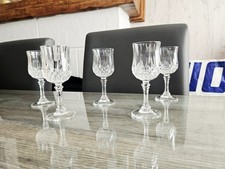 5 Verres A Liqueur Cristal D'arques Modèle Longchamp