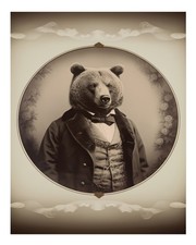 Portrait d'animaux mural de