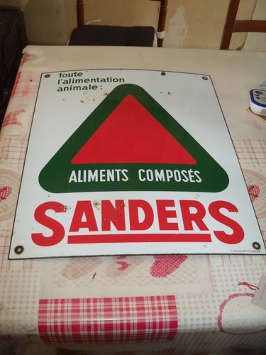 Plaque émaillé sanders - émaillé,