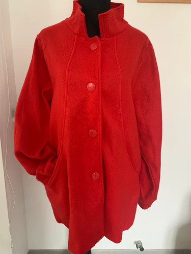 Manteau léger rouge taille