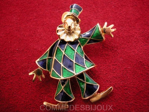 Broche clown arlequin 3 - n°,