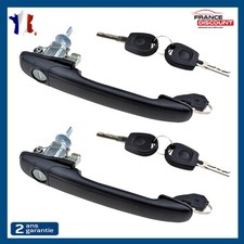 4 Clés + 2 Poignées Barillets de Portes Extérieures pour Seat Alhambra VW Sharan