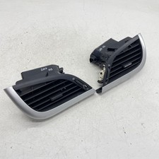 PEUGEOT 207 AIR VENT DASH HEATER SET 9650088477 FRONT PAIR LH RH SILVER 06-09