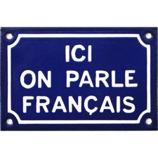 Plaque de rue émaillée de